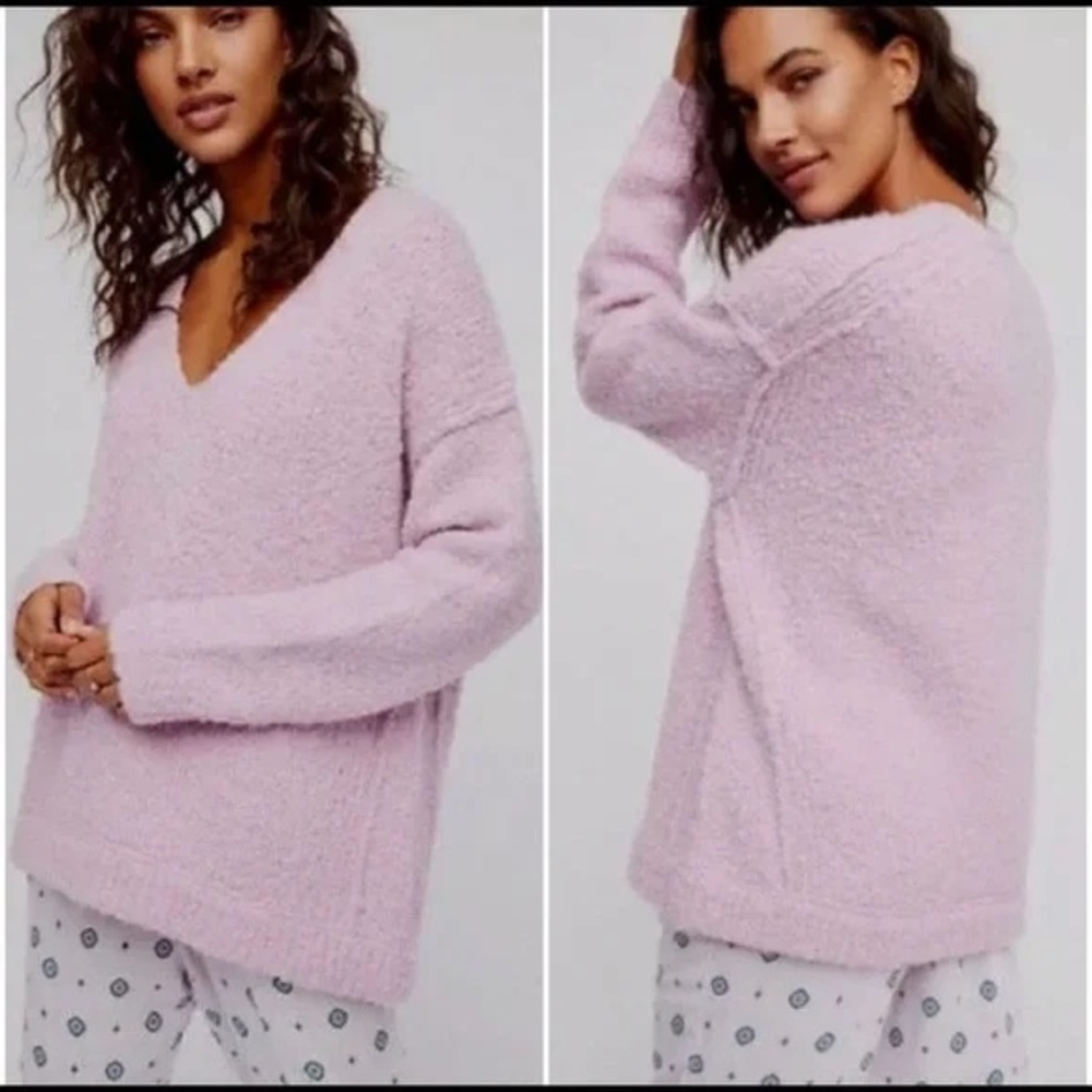Free People Lofty V-Neck Sweater